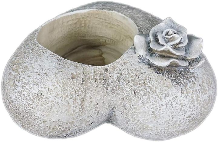 Immagine prodotto Novaliv Decorazione della tomba I Cuore Rosa I Grigio I Decorazione della tomba Cuore Decorazione della