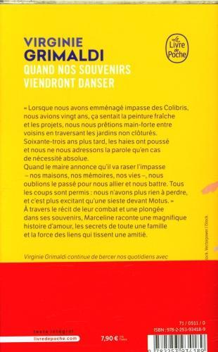 Actual product image Quand nos souvenirs viendront danser (French, Virginie Grimaldi, 2020)