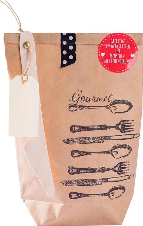 Produktbild Wunderle Wundertüte für Gourmets Holzmesser braun (Geschenkpapier)