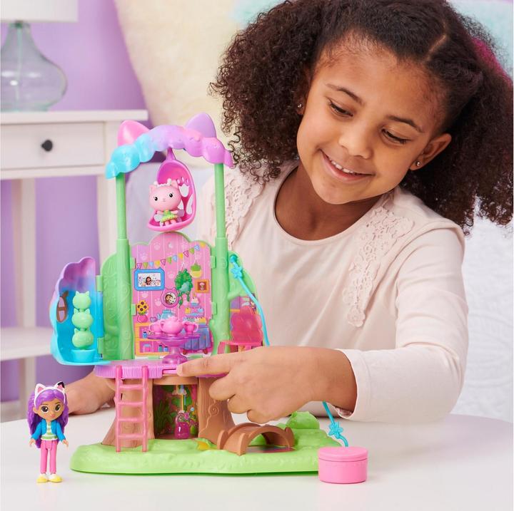 Actual product image Gabby's Dollhouse Kitty's Fairy's Garden Treehouse