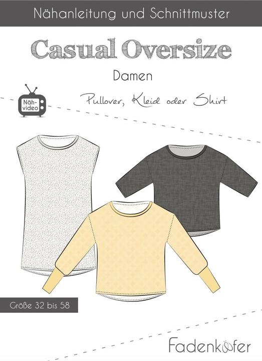 Actual product image Fadenkäfer Pattern Oversize Sweater