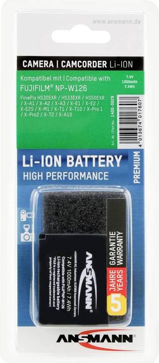 Actual product image Ansmann A-Fuj NP-W126 (Camera battery)