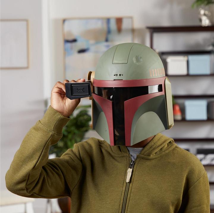 Actual product image Hasbro Electronic Boba Fett Mask, Star Wars Costume for Kids, Star Wars Toys for Boys