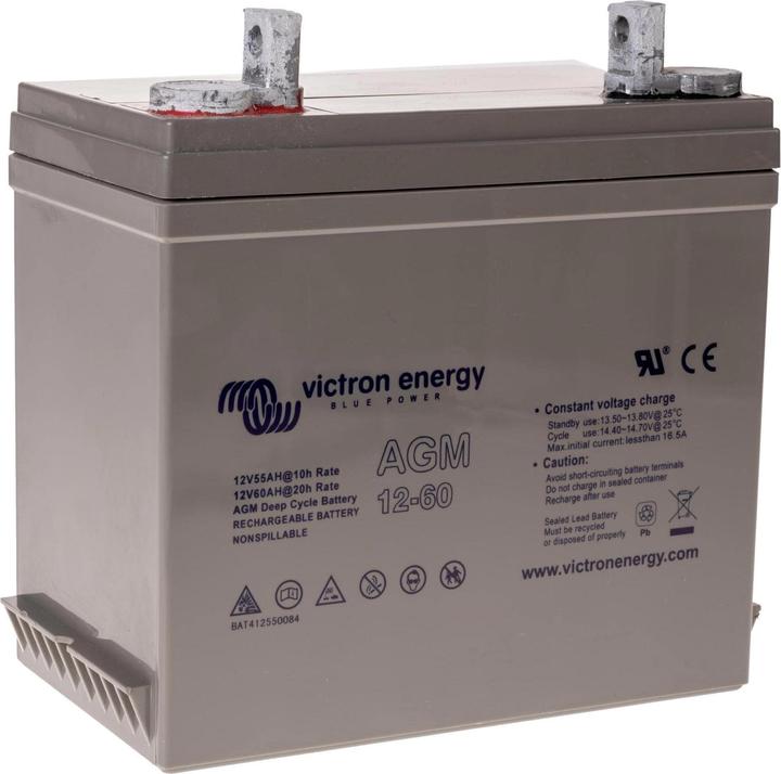 Actual product image Victron Energy AGM Deep Cycle Battery 12V/60Ah (12 V, 60 Ah)