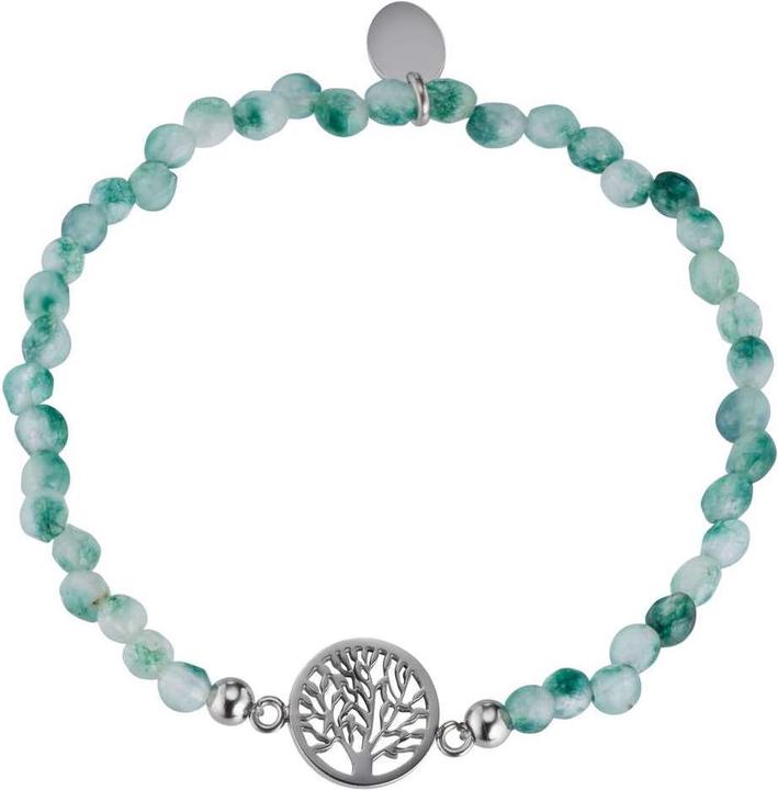 Produktbild Bijouteria Armband (18 cm, Edelstahl, Jade)