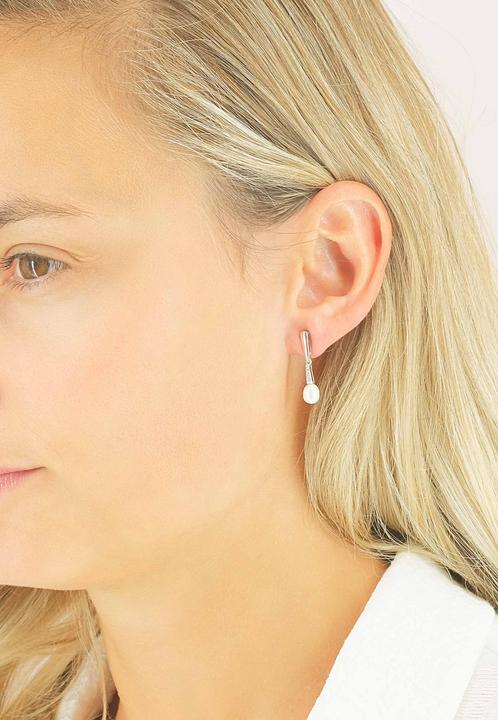 Actual product image Muau Earrings (White gold)