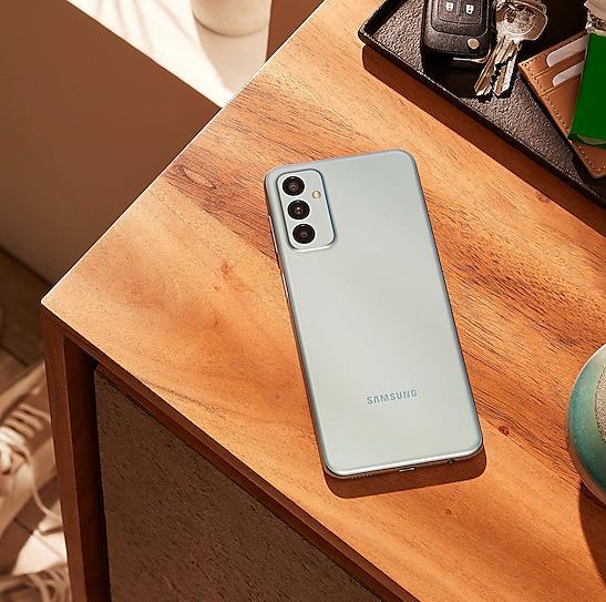 Actual product image Samsung Galaxy M23 (128 GB, Light blue, 6.60", Dual SIM, 50 Mpx, 5G)