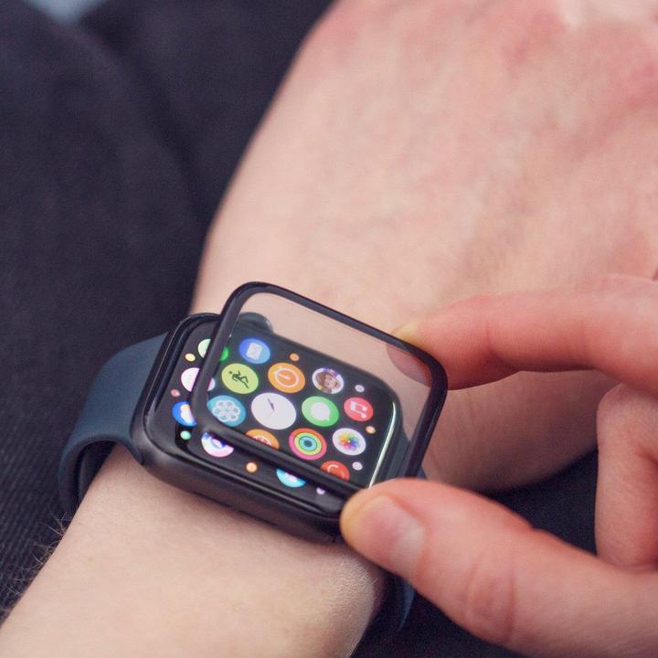 Actual product image Wozinsky Watch Glass Hybrid Glass for Apple Watch 3 38mm / Watch 2 38mm / Watch 1 38mm Black