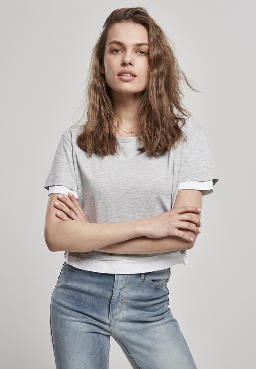 Image du produit Urban Classics Tee-shirt complet à double épaisseur pour femmes (M)