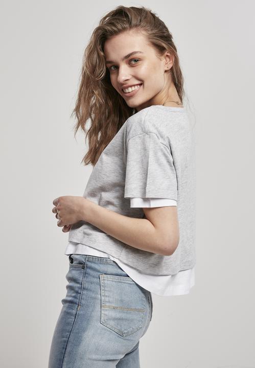 Image du produit Urban Classics Tee-shirt complet à double épaisseur pour femmes (M)