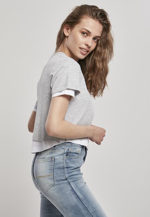 Image du produit Urban Classics Tee-shirt complet à double épaisseur pour femmes (M)