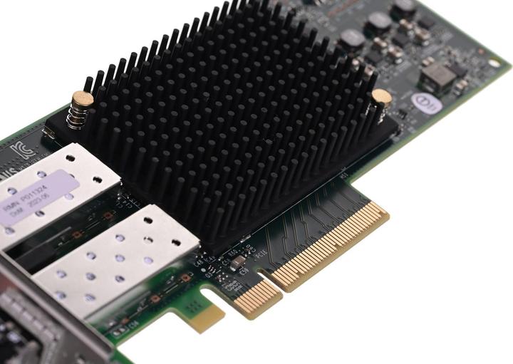Actual product image Broadcom LPE32002-M2. Built-in, Transmission technology: Wired, Host interface: PCI-E, Interface: SFP (PCI Express 3.0 x8)