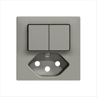 Image du produit Feller Set de recouvrement petit combiné.2-T/T13 gris foncé