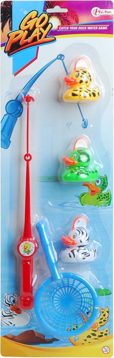 Immagine prodotto Toi-Toys Gioco di pesca con anatre canna da pesca 35 cm, rete, 3 anatre con magnete, da 3 anni