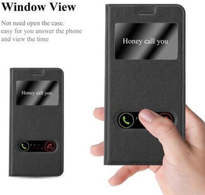 Actual product image Cadorabo Book with View double window cover (Samsung Galaxy S7 Edge)