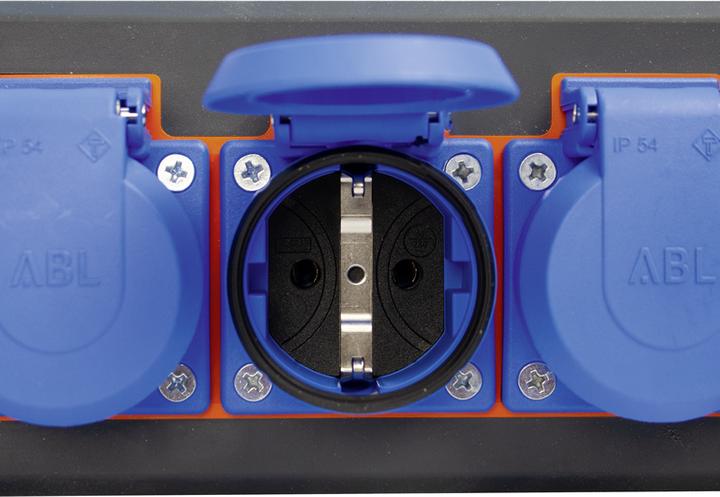 Produktbild Steffen Steckdosenleiste IP54 PROFESSIONAL 6xSchuko 5m (6 x, CEE 7/3)