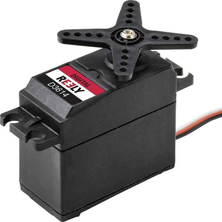 Actual product image Reely Standard servo D3614 Digital servo Gear material: Plastic Connector system: JR