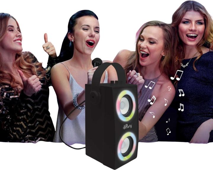 Produktbild Lexibook iParty tragbarer Bluetooth Lautsprecher mit Mikrofon und Lichteffekte (Aktiv)