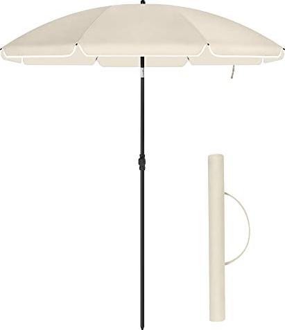 Produktbild Songmics Sonnenschirm für Strand beige (1.60 m)