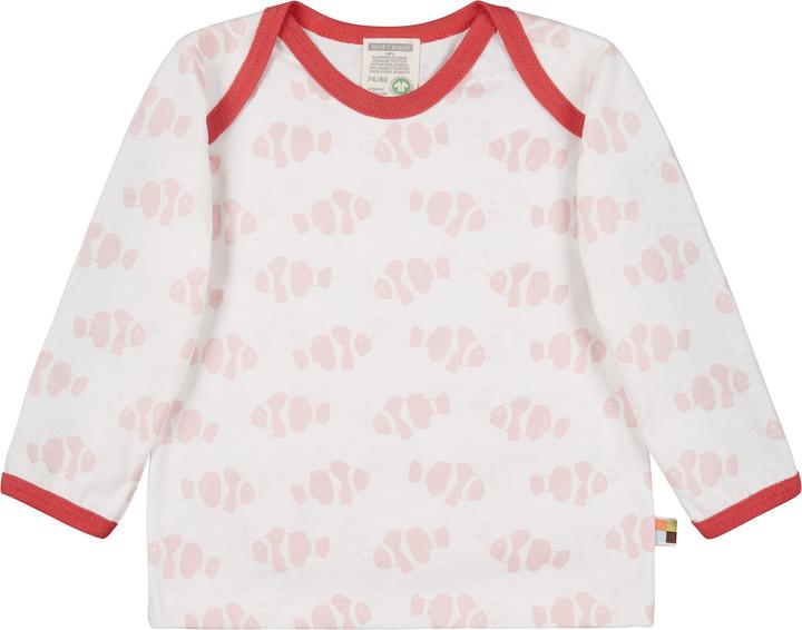 loud + proud Shirt Langarm Fisch rosé