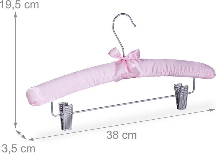 Produktbild Relaxdays Satin Kleiderbügel (5 x)