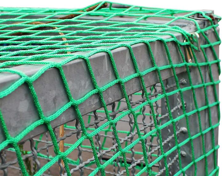 Produktbild Wiltec Ladungssicherungsnetz 4x4m Grün Anhänger Randkördel Witterungsbeständig