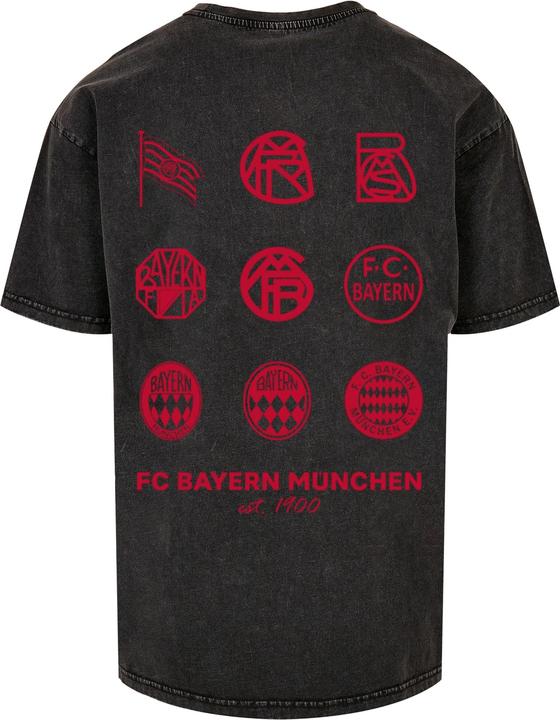 Immagine prodotto FC Bayern München Maglietta oversize pesante lavata con acido con logo storico rosso - 118295 (L)