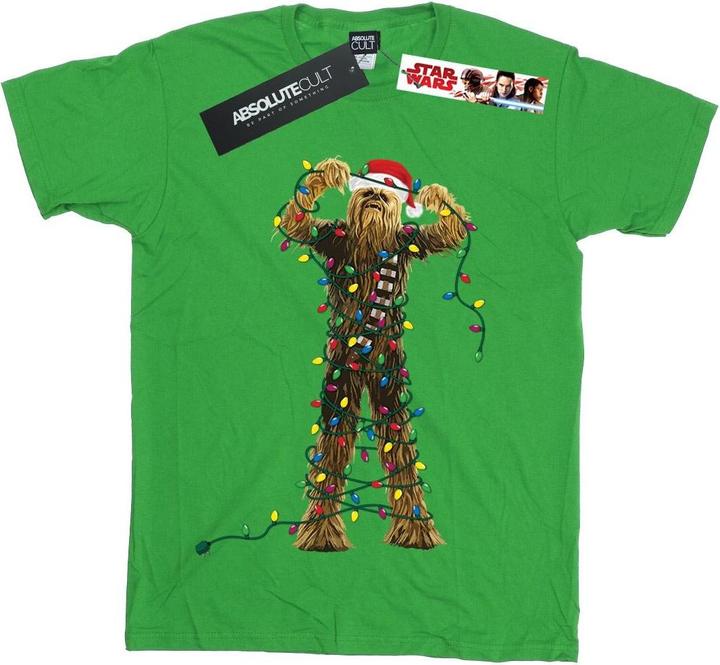 Image du produit Star Wars - T-shirt CHEWBACCA CHRISTMAS LIGHTS - Fille (140, 146)