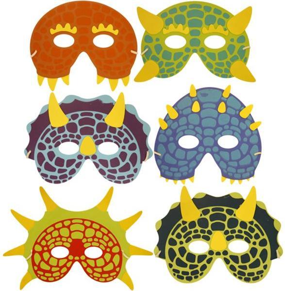 Produktbild Partystrolche Dinosaurier Gummimasken