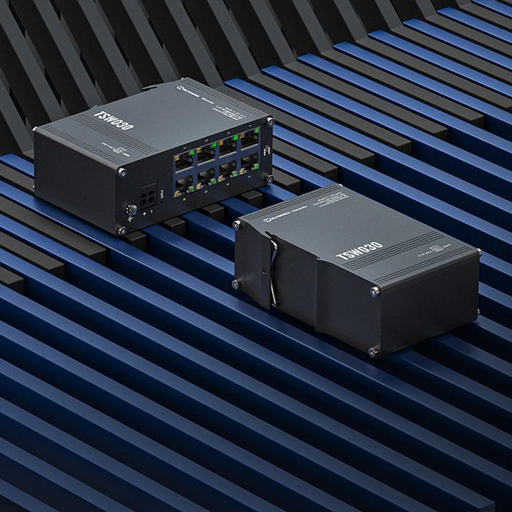 Produktbild Teltonika Switch TSW030 8x RJ45 100Mb/s, IP30 (8 Ports)