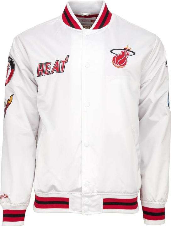 Mitchell & Ness City Collection Lightweight Satin Jacke - Miami Heat - M (M)