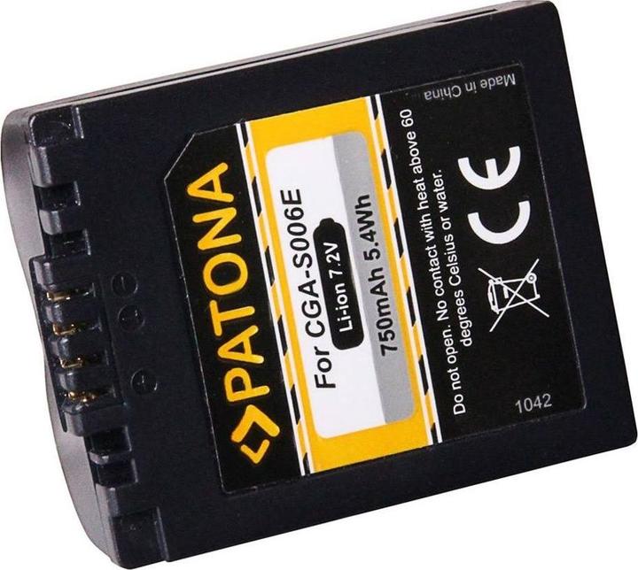 Actual product image Patona Panasonic CGA-S006E (Camera battery)