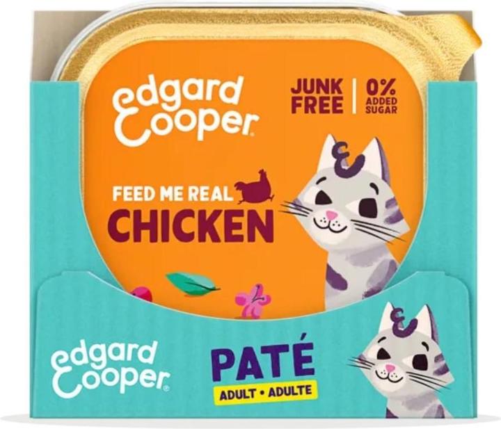 Actual product image Edgard & Cooper Edgard Cooper - Cat Adult Vetfood Paté Chicken - 85g (Adult, 85 g)