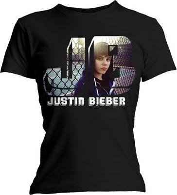 Justin Bieber Photo Black (Girlie) (S)