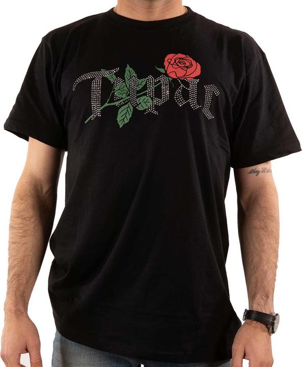 Produktbild Tupac Shakur Unisex Adult Rose Cotton T-Shirt (S)
