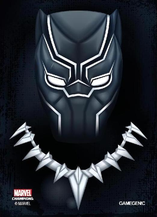 Actual product image Gamegenic GGS10094ML - Marvel Champions Art Sleeves - Black Panther (50 + 1 Sleeves)
