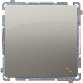 Actual product image Kontakt Simon staircase switch Simon Basic single 10AX 250V satinised (BMW6.01