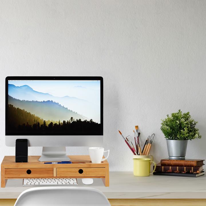 Actual product image Relaxdays Display Stand with 2 Drawers