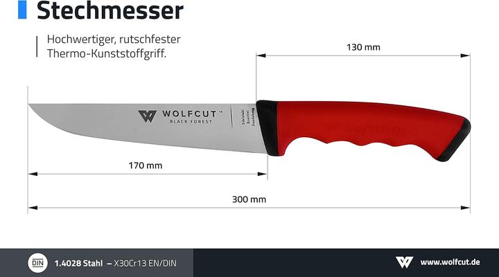 Actual product image Wolfcut Butcher knife set (19 cm)