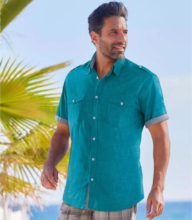 Actual product image Atlas For Men Poplin pilot shirt (5XL)