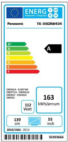 Energy Label Panasonic Tx-55crw434 (55", LED, 4K)