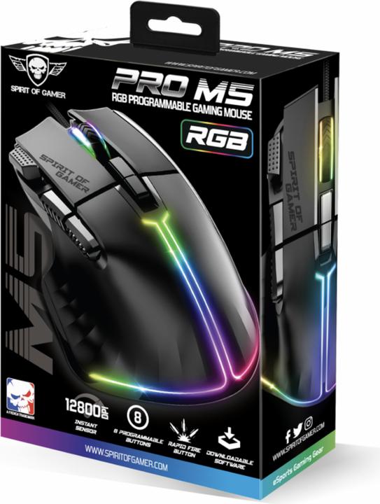 Immagine prodotto Spirit Of Gamer Pro M5 RGB (Cablato)