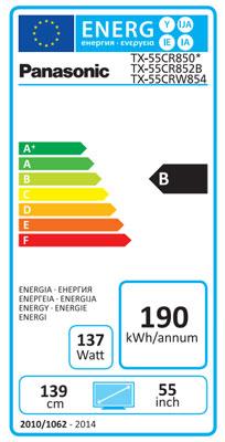 Energie-Label Panasonic Tx-55crw854 (4K)