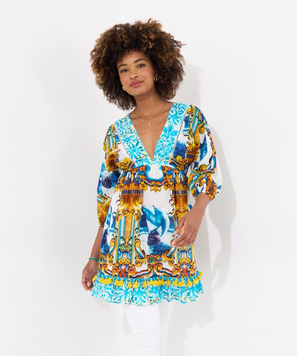 Produktbild Joe Browns Ship Print Pom-Pom Trim Tunic (40)