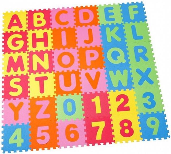 Actual product image Knorrtoys Puzzlematte - "Alphabet + Zahlen" /36-tlg./30cm (30 x 30 cm)