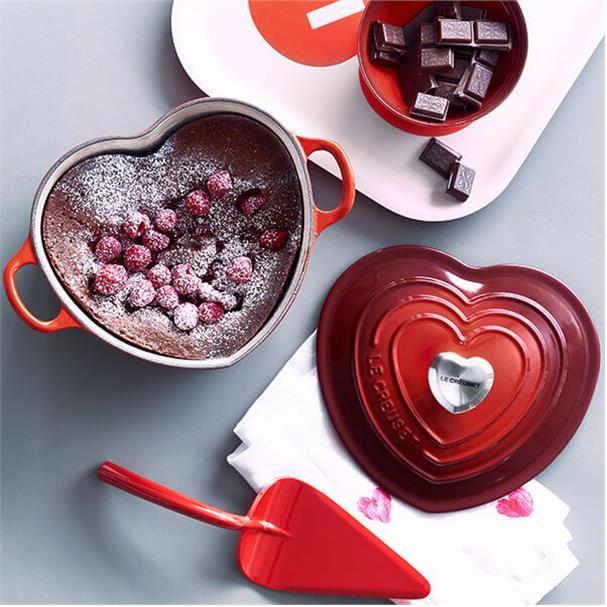 Immagine prodotto Le Creuset Tostapane a cuore con pulsante a cuore (20 cm, Pirofila + casseruola, Ghisa)
