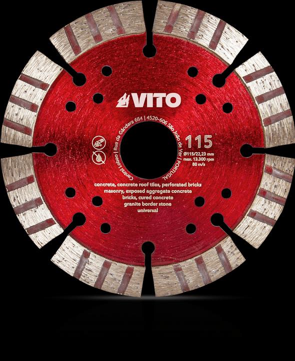 Image du produit VITO Disque Diamant Segmente Pour Chantier Pro 115Mm
