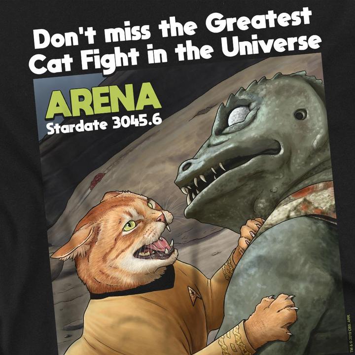 Actual product image Mens Cat Fight T-Shirt (S)