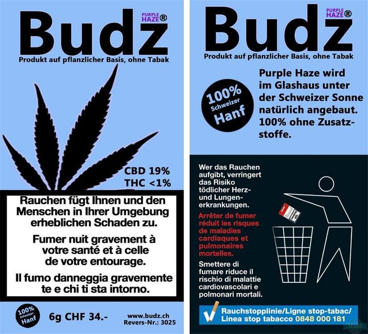 Immagine prodotto Budz Haze Porpora (6 g, Interno)