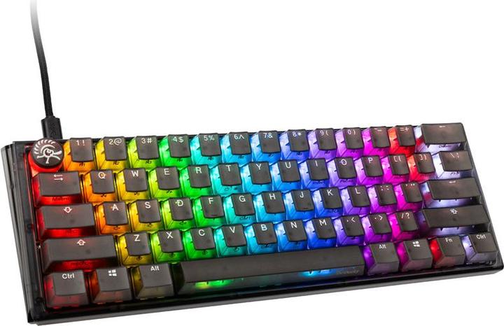 Actual product image Ducky One 3 Aura Black Mini Gaming Keyboard, RGB LED - MX-Brown (US) (Eng. Int., Cable)